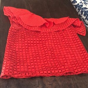 J Crew One Shoulder Top